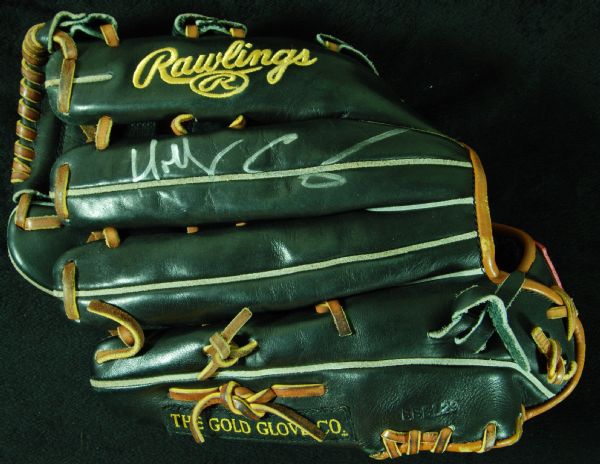 Manny Ramirez 2011 Signed, Game-Used Rawlings Fielding Glove
