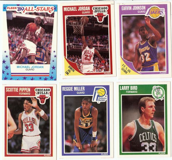 1989-90 Fleer Basketball High-Grade Set With Stickers (179)