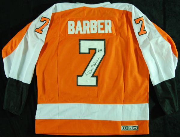 Bill Barber Signed Flyers Jersey (JSA)