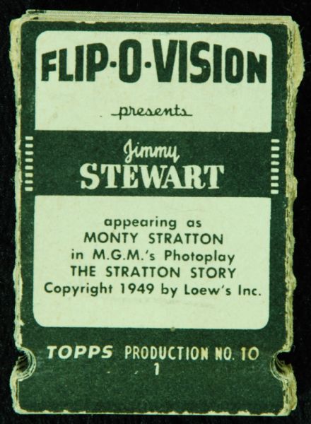 1949 Topps Flip-O-Vision Monty Stratton Story with Jimmy Stewart 