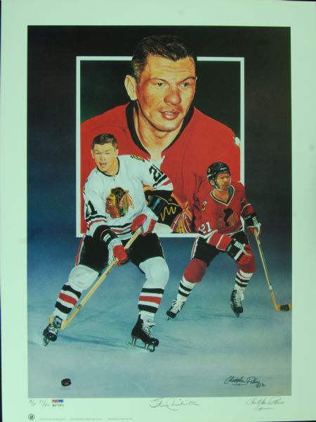 Stan Mikita Signed Paluso Lithograph (Artist's Proof 37/40) (PSA/DNA)
