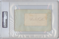 Babe Ruth Cut Signature (PSA/DNA)