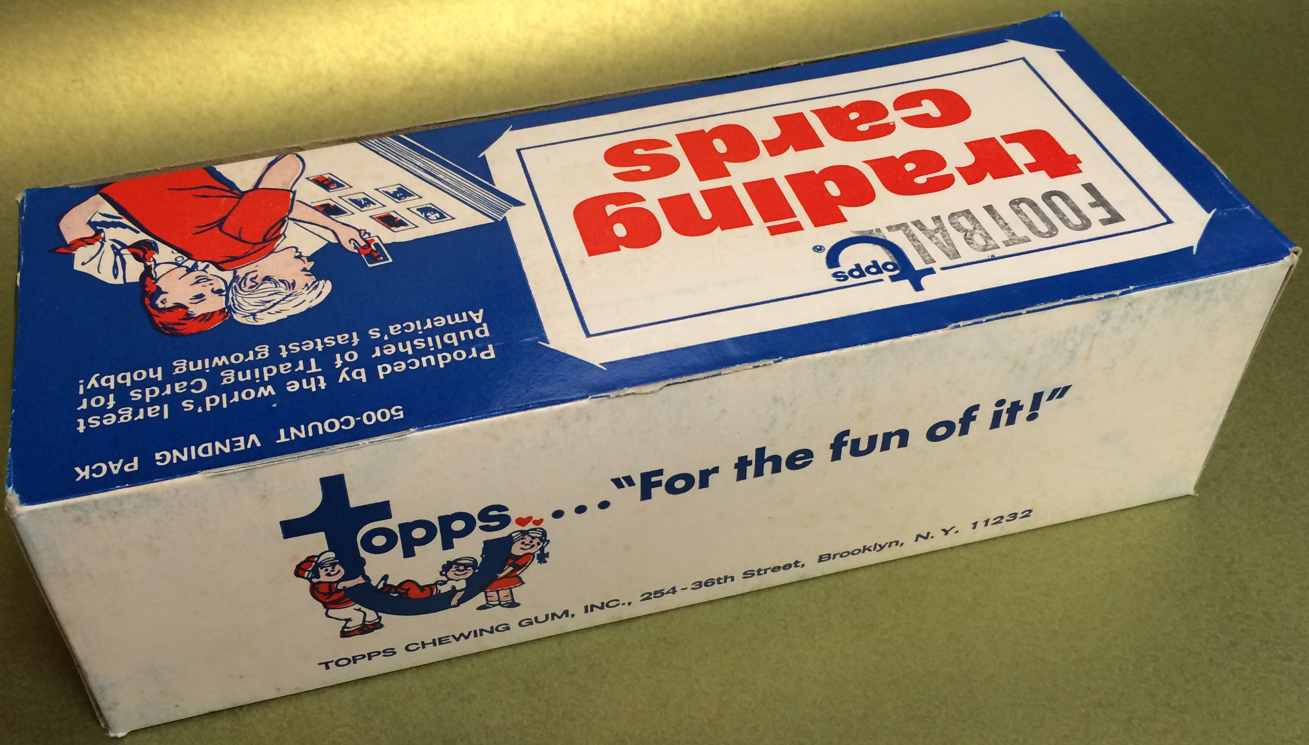 Lot Detail - 1970 Topps Football 1st Series Vending Box (500)