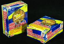 1988-89 Fleer Basketball Wax Boxes Pair (2) (BBCE)