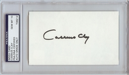 Cassius Clay (Muhammad Ali) Signed 3x5 Index Card (Graded PSA/DNA 10)