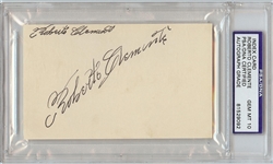 Roberto Clemente Twice-Signed 3x5 Index Card (Graded PSA/DNA 10)