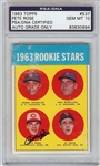 Pete Rose Signed 1963 Topps RC No. 537 (Graded PSA/DNA 10)