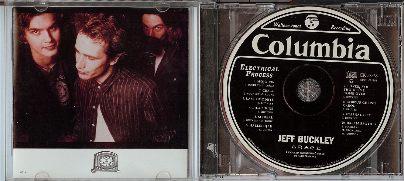 Jeff Buckley Signed Grace CD Cover (PSA/DNA)