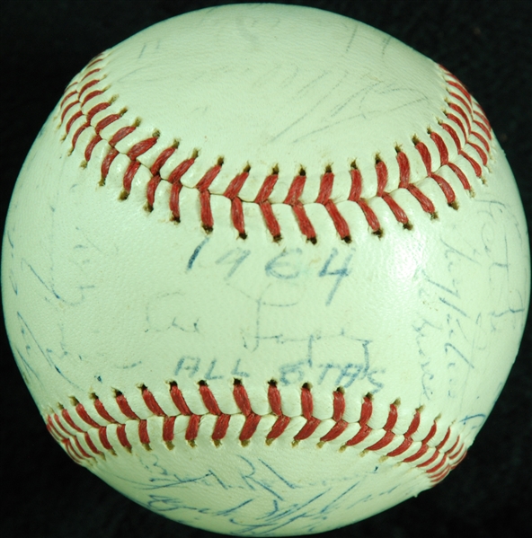 1964 AL All-Stars Team-Signed ONL Baseball (32) with Gil Hodges, Mantle (PSA/DNA) 