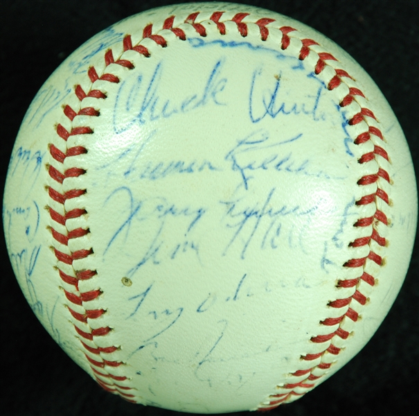 1964 AL All-Stars Team-Signed ONL Baseball (32) with Gil Hodges, Mantle (PSA/DNA) 