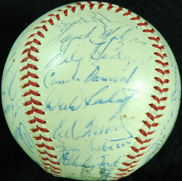 1964 AL All-Stars Team-Signed ONL Baseball (32) with Gil Hodges, Mantle (PSA/DNA) 