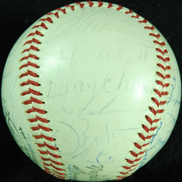 1964 AL All-Stars Team-Signed ONL Baseball (32) with Gil Hodges, Mantle (PSA/DNA) 