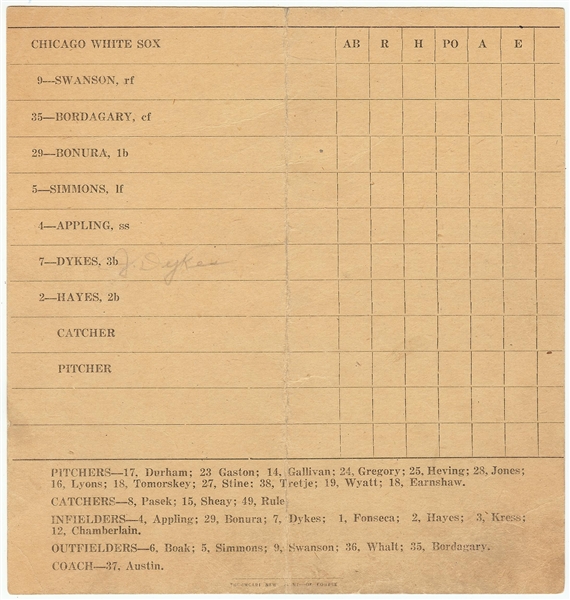 Honus Wagner, Pie Traynor, Lloyd Waner & Others Signed 1934 Pirates Scorecard (PSA/DNA)