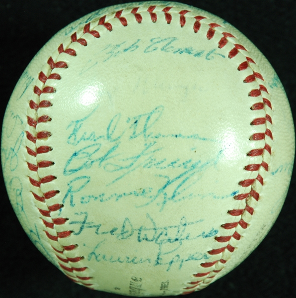 1956 Pittsburgh Pirates Team-Signed ONL Baseball (24) with Roberto Clemente (JSA)