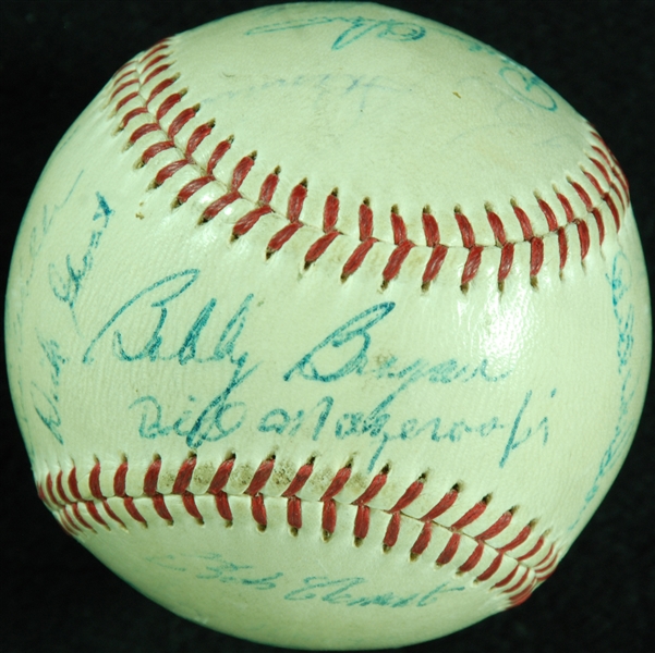 1956 Pittsburgh Pirates Team-Signed ONL Baseball (24) with Roberto Clemente (JSA)