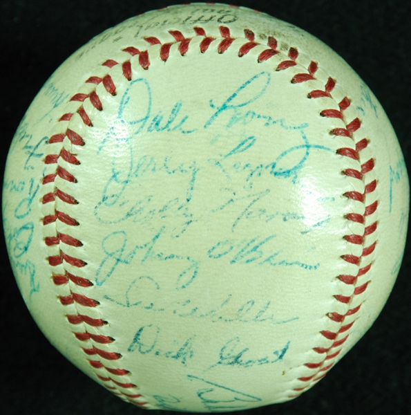 1956 Pittsburgh Pirates Team-Signed ONL Baseball (24) with Roberto Clemente (JSA)