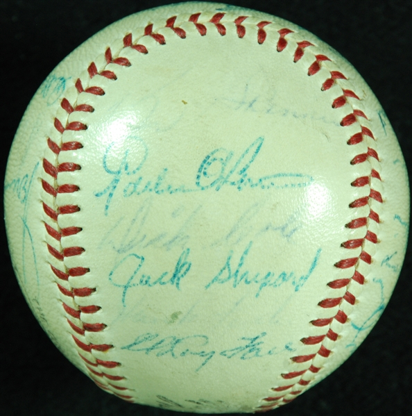 1956 Pittsburgh Pirates Team-Signed ONL Baseball (24) with Roberto Clemente (JSA)