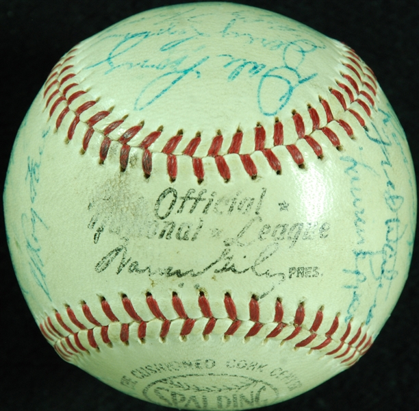 1956 Pittsburgh Pirates Team-Signed ONL Baseball (24) with Roberto Clemente (JSA)