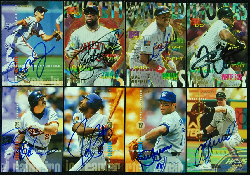 1995 Fleer Tradition Signed Near Set (472) with HOFers