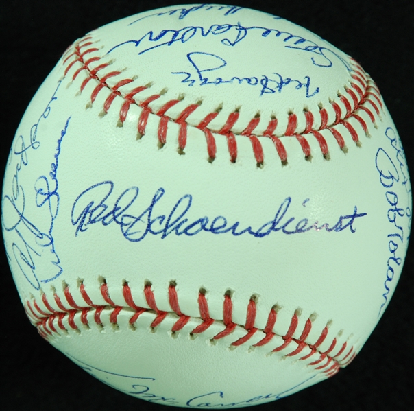 1967 St. Louis Cardinals World Champions Reunion Team-Signed OML Baseball (17) (Tri-Star)