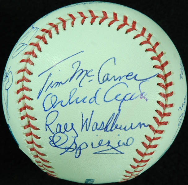 1967 St. Louis Cardinals World Champions Reunion Team-Signed OML Baseball (17) (Tri-Star)