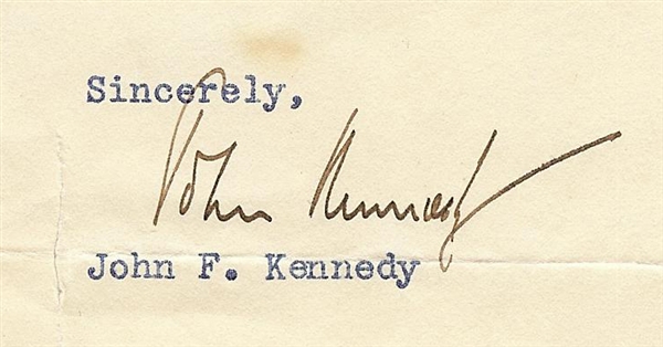 John F. Kennedy Signed Typed Letter (1951) (PSA/DNA) 