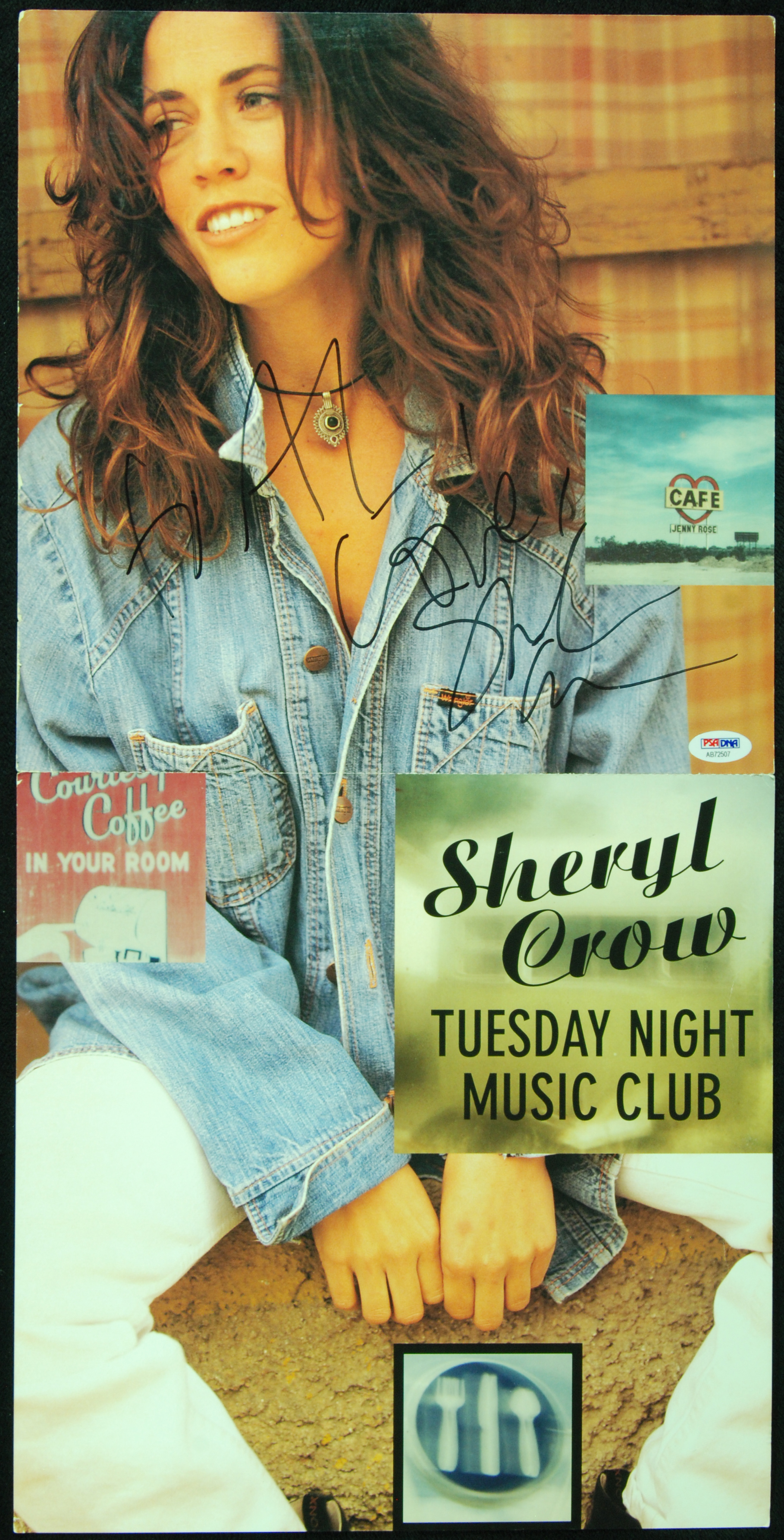 Lot Detail - Sheryl Crow Signed Tuesday Night Music Club Promo