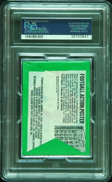 1974 Topps Football Wax Pack (Graded PSA 9) (Highest Graded)