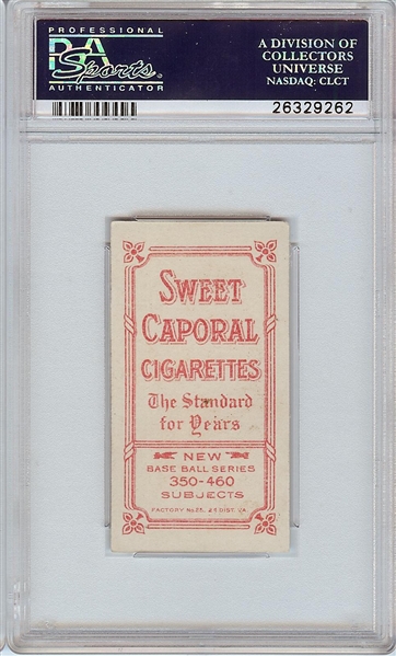 1909-11 T206 Vic Willis St. Louis, Throwing (Sweet Caporal 350-460/25) PSA 5