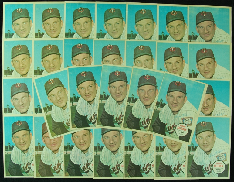 1967 Topps Baseball Poster Inserts Hoard (603) from Martucci Estate