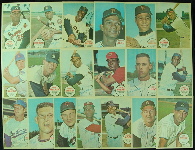 1967 Topps Baseball Poster Inserts Hoard (603) from Martucci Estate