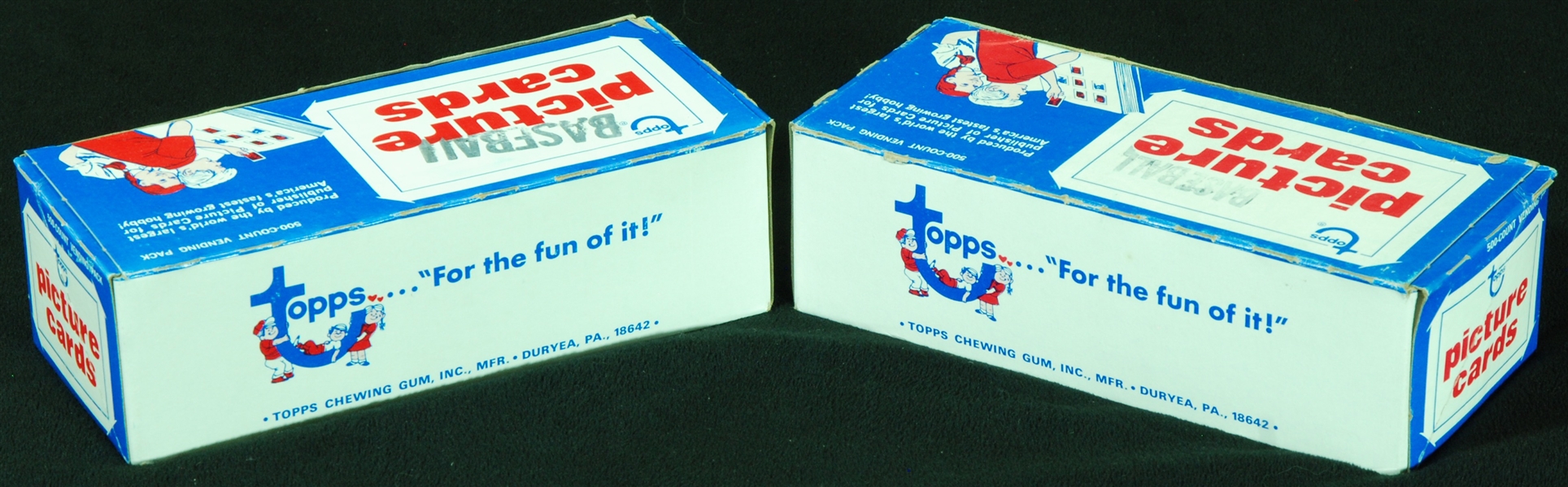 1981 Topps Baseball Vending Boxes Pair (2)