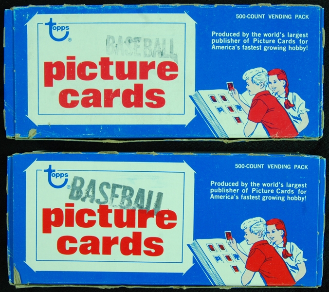 1981 Topps Baseball Vending Boxes Pair (2)