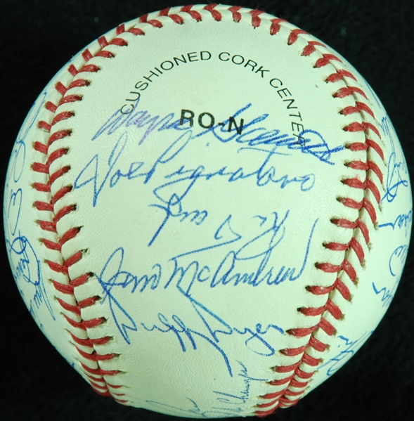 1969 New York Mets World Champions Team-Signed ONL Baseball (25) (PSA/DNA)