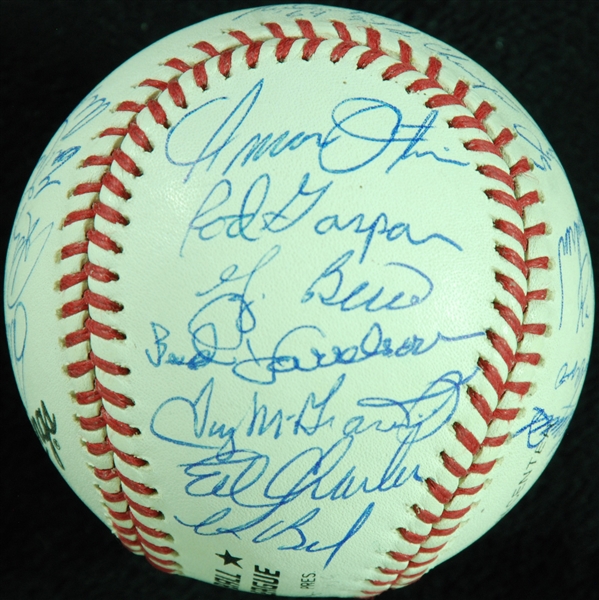 1969 New York Mets World Champions Team-Signed ONL Baseball (25) (PSA/DNA)