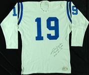 Johnny Unitas Signed Baltimore Colts Wilson Jersey (JSA)