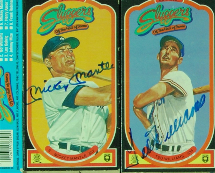 Signed 1985 Donruss Sluggers of the Hall of Fame Complete Box Set (6) (JSA)