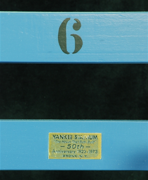 Original Yankee Stadium Seat No. 6 (1923-1973)