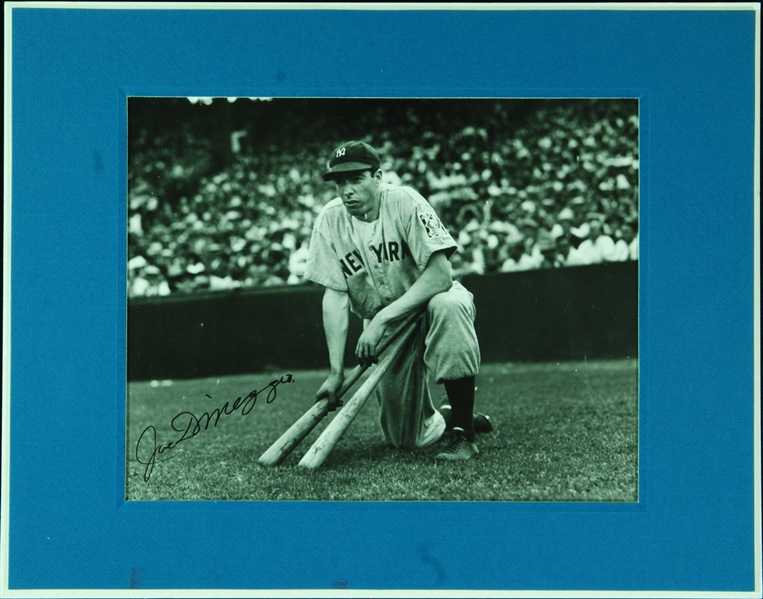 Joe DiMaggio Signed 8x10 Photo from Brearley Collection (PSA/DNA)