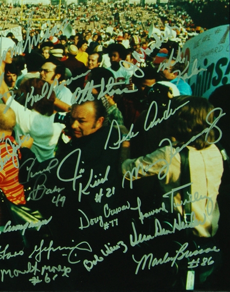 1972 Miami Dolphins Team-Signed 16x20 Photo (33) (PSA/DNA)