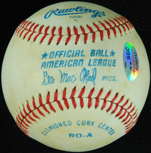 Mickey Mantle Single Signed OAL Baseball (SGC)