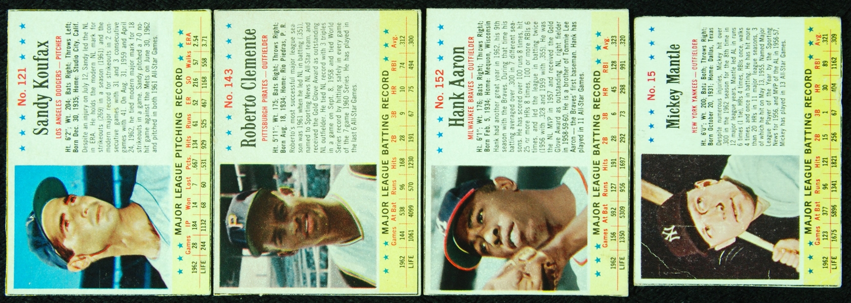 1963 Post Cereal Baseball Near Set (199/200)