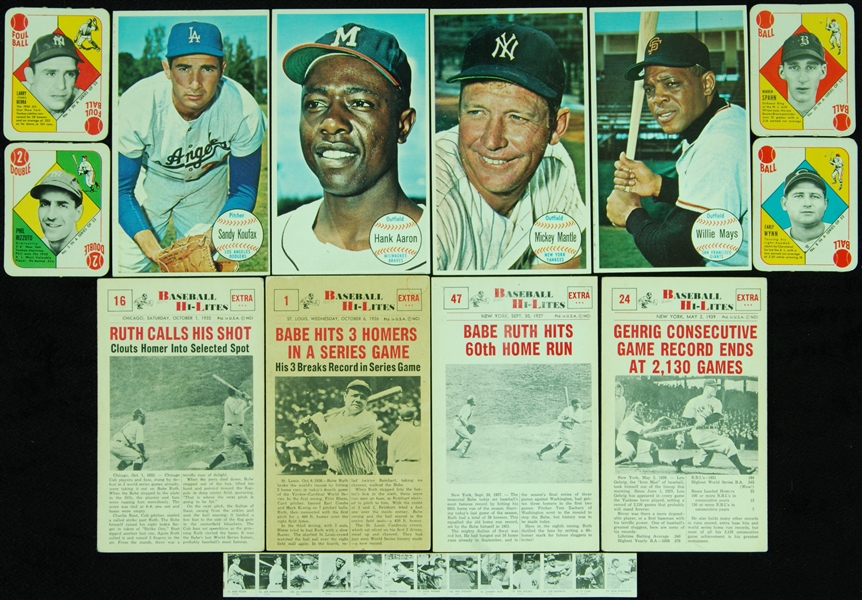 1951 Topps Red Back Set, 1964 Topps Giants, 1960 Nu-Card Hi-Lites Near Set, R423 HOFer Strip (193)