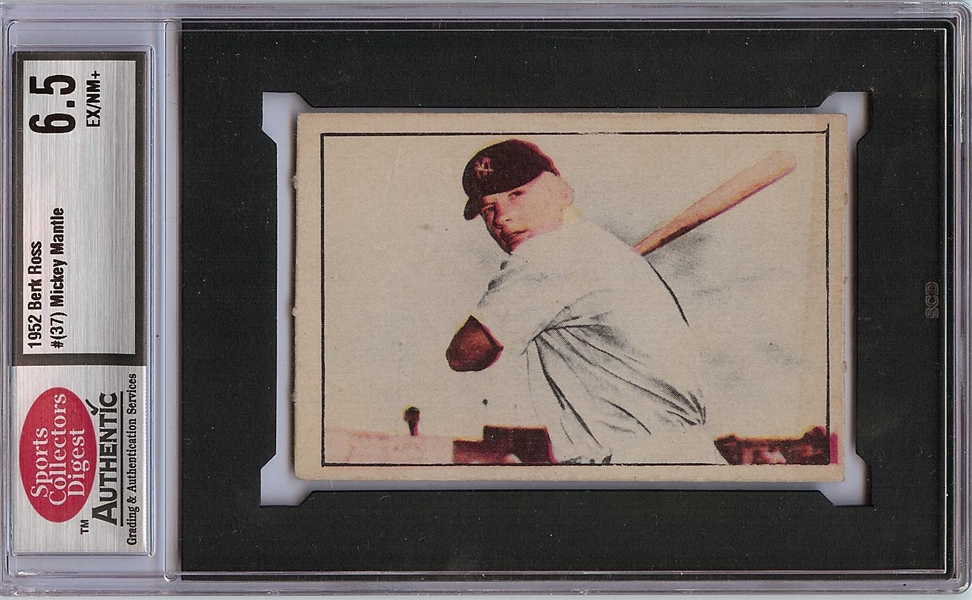 1952 Berk Ross Mickey Mantle SCD 6.5