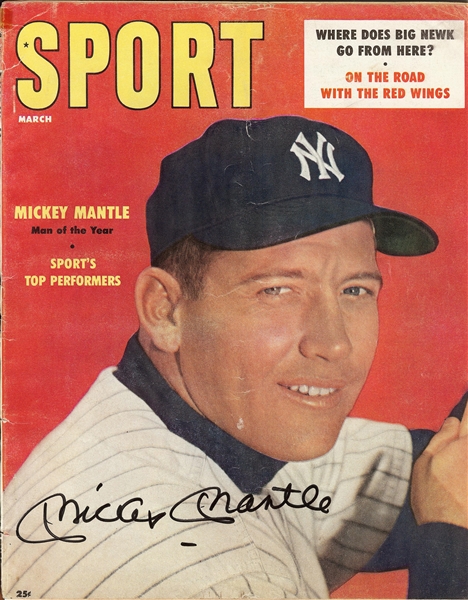 Mickey Mantle Signed Sport Magazine (1957) (PSA/DNA)