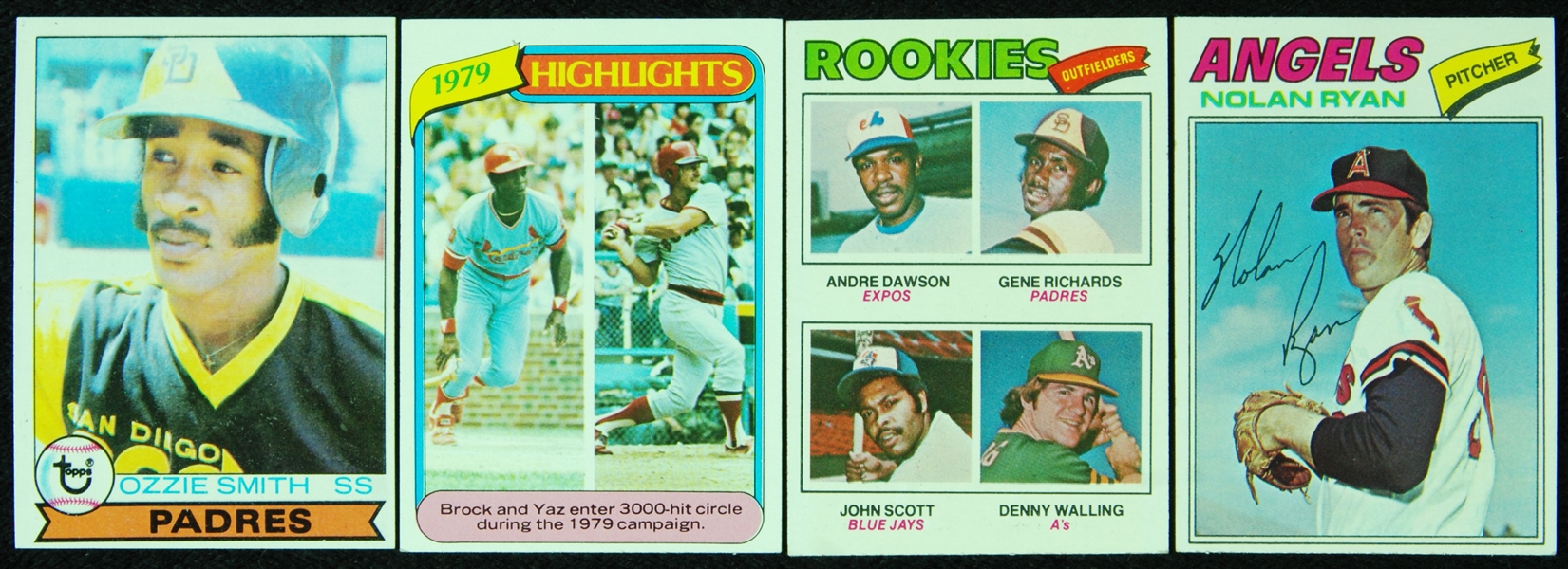 High-Grade 1977-80 Topps Baseball Complete Sets (4)