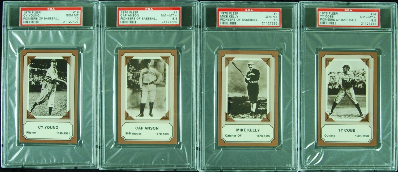 PSA-Graded 1975 Fleer Pioneers of Baseball (28)