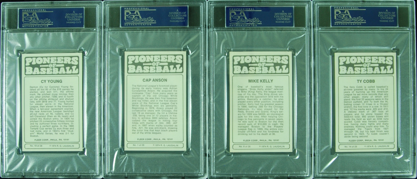 PSA-Graded 1975 Fleer Pioneers of Baseball (28)