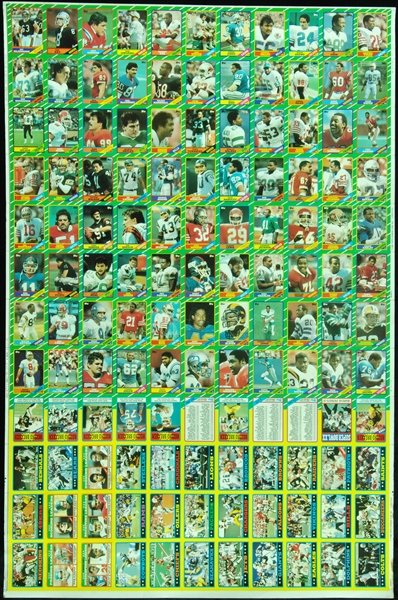 1986 Topps Football Uncut Sheets with Jerry Rice RC (2)