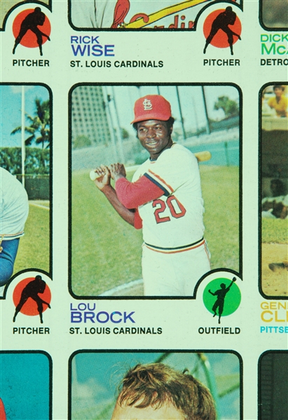 1973 Topps Baseball Uncut Sheets Pair (2)